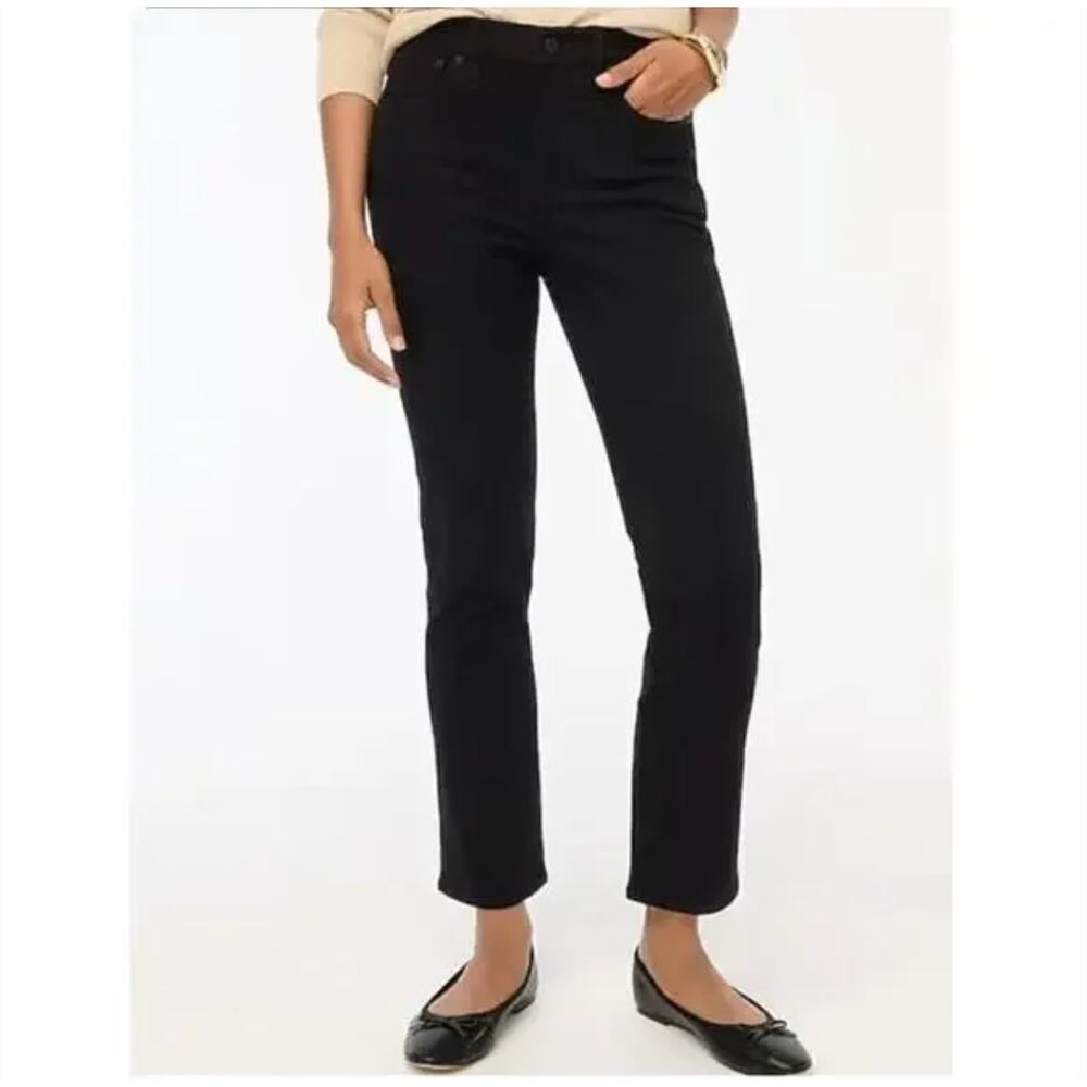 J.Crew Straight All-Day Stretch Jeans 29 29T Tall Black NWT BT023 J.Crew
